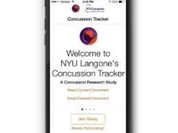 NYU Langone Concussion Tracker app for iPhone, Watch