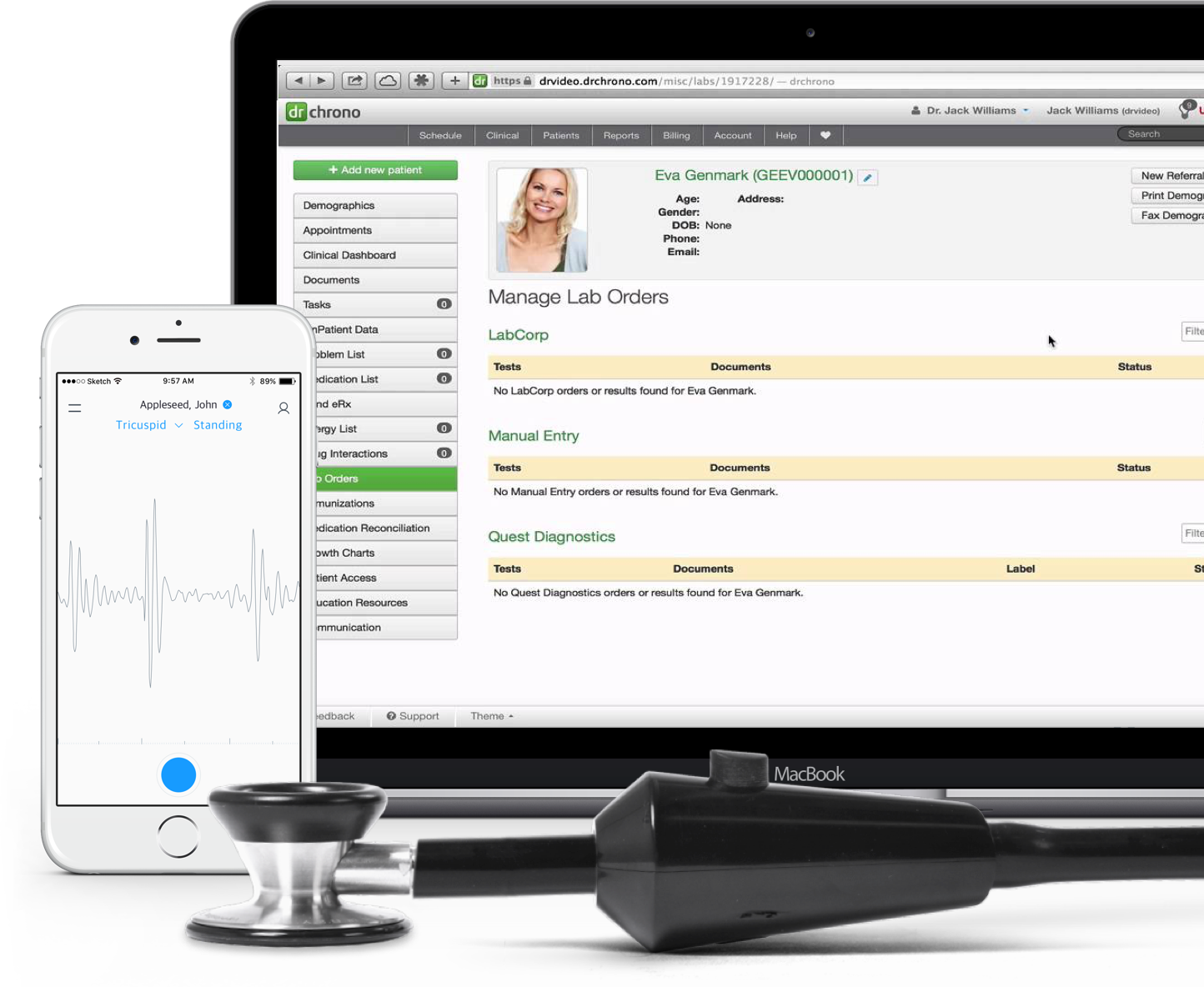 drchrono Integrates Heart & Lung Sounds into EHR