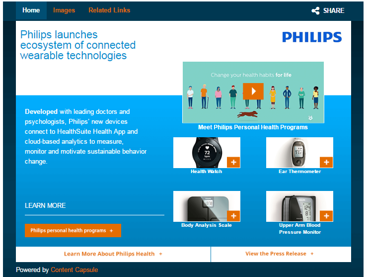 Philips Unveils Clinically Validated Wearable Ecosystem for Consumers