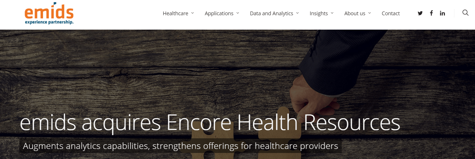 emids Acquires Health IT Consulting Firm Encore Health Resources