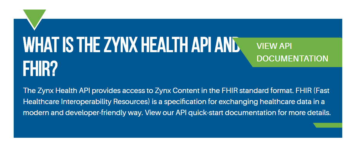 Zynx Health Unveils FHIR API to Deliver Evidence-Based Content for Enhanced Care