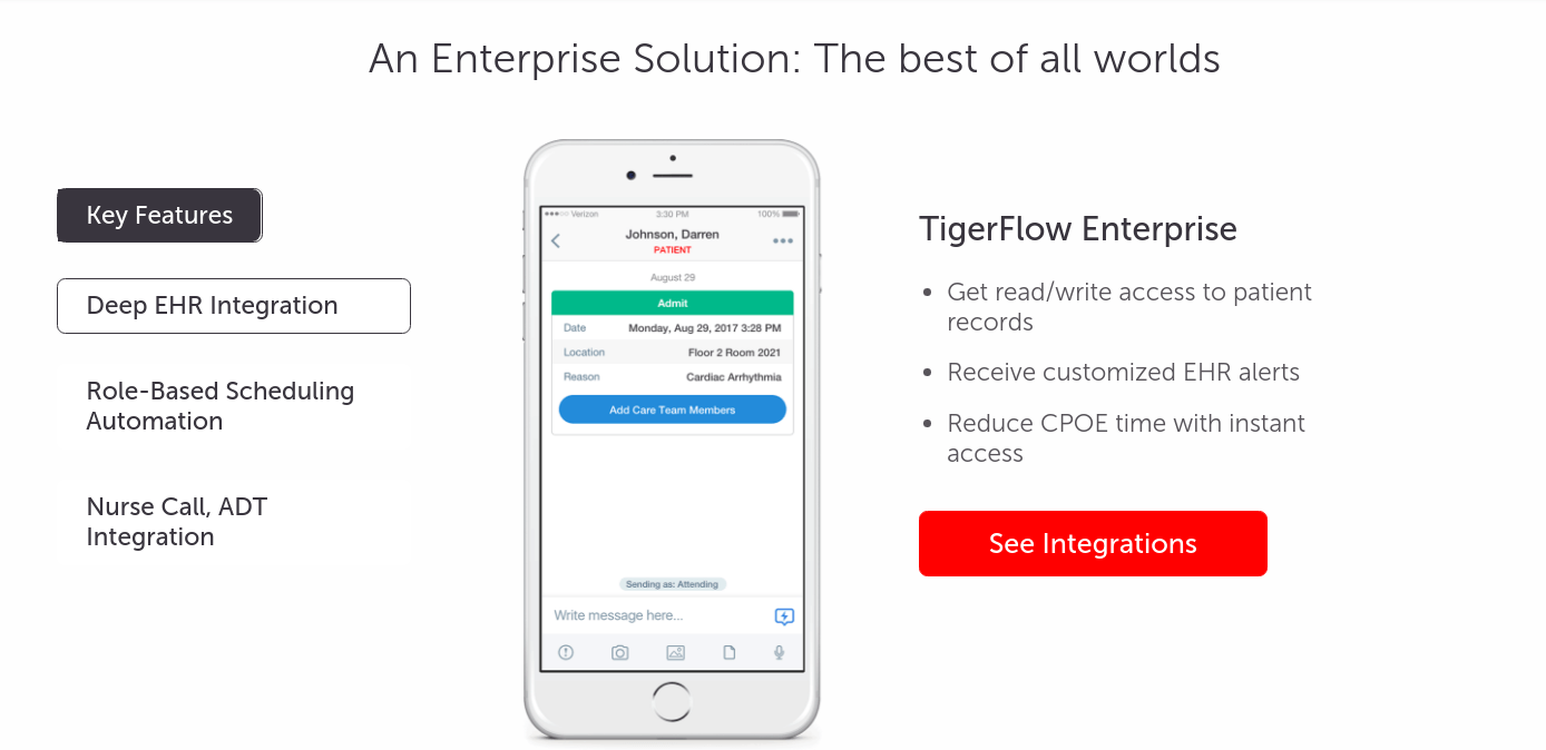 TigerText Launches Clinical Communication Platform, TigerFlow Enterprise