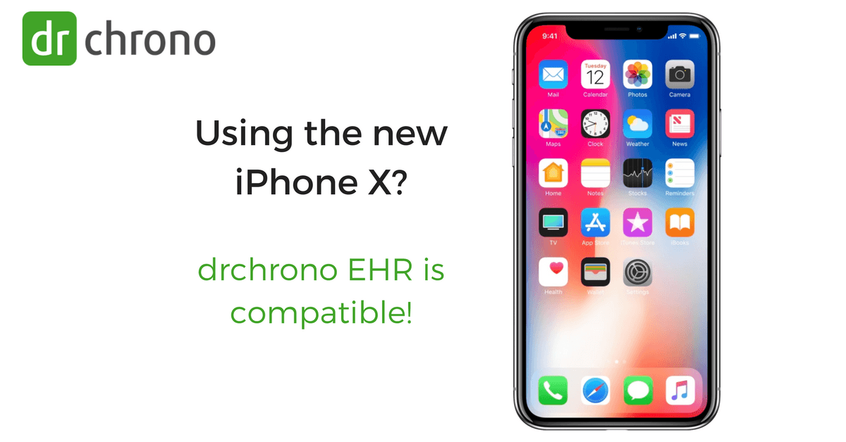 drchrono iPhone X