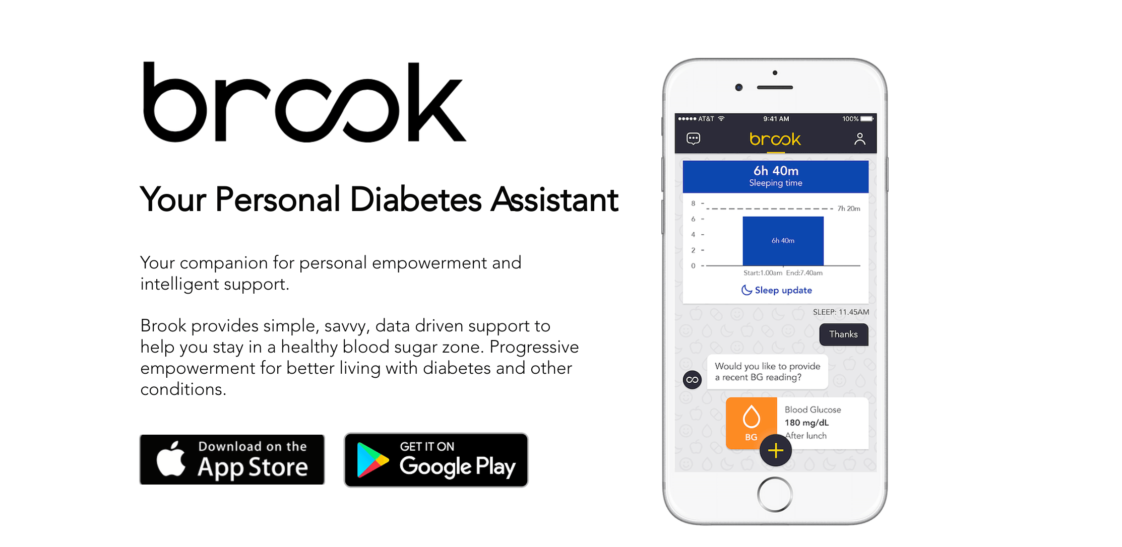 Brook Personal Diabetes Assistant App Platform