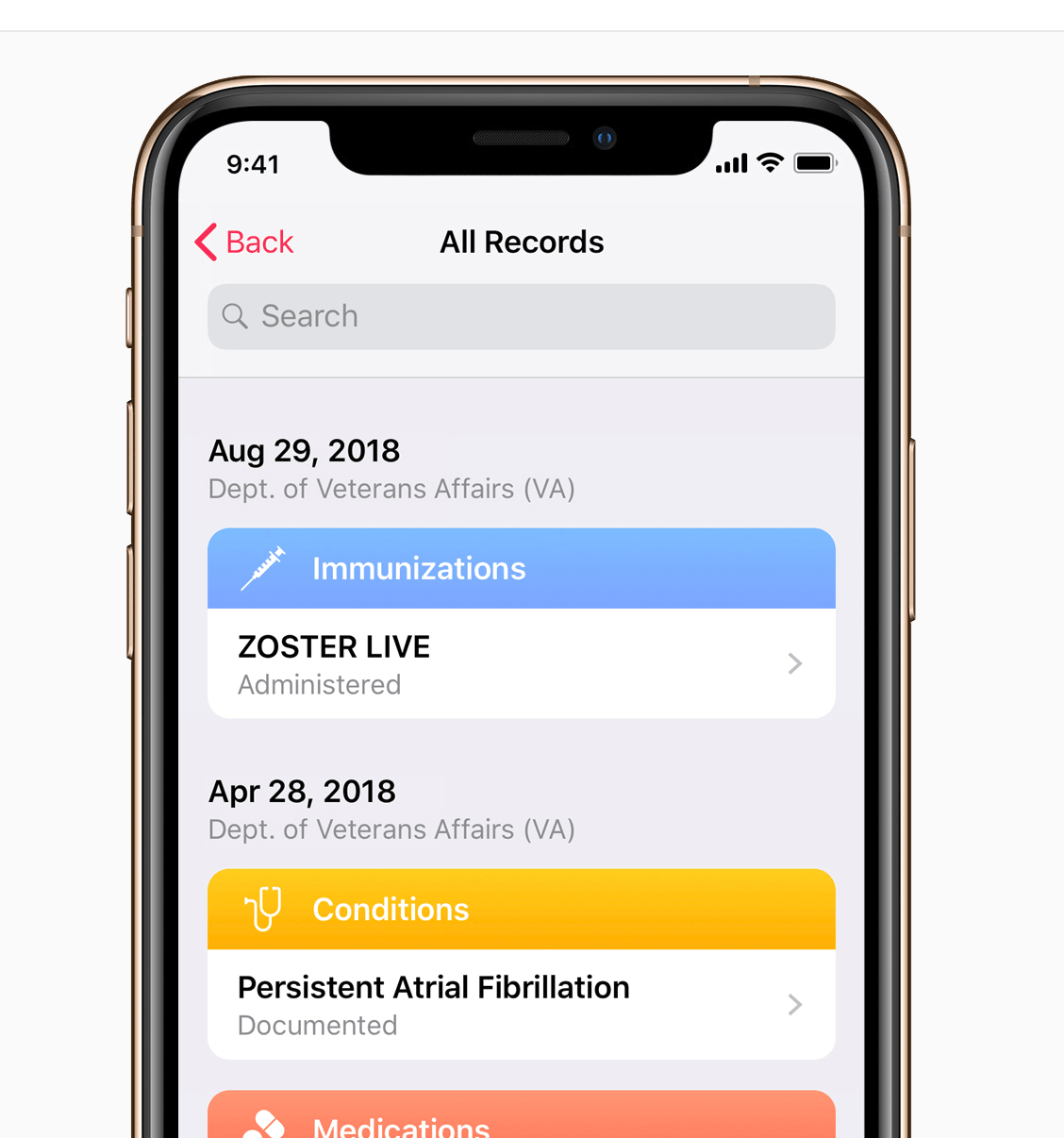 VA Apple Health Records