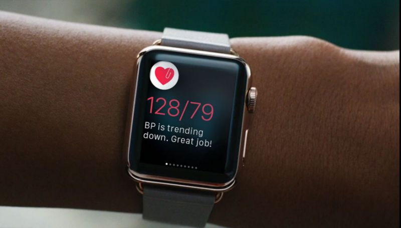 blood pressure through apple watch