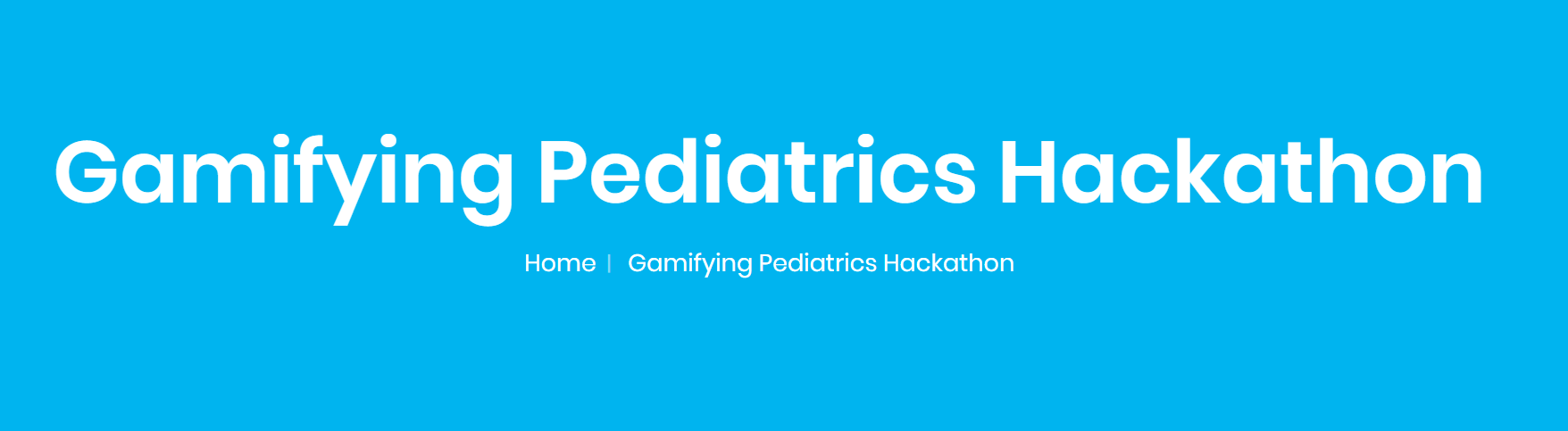 Gamifying Pediatrics Hackathon