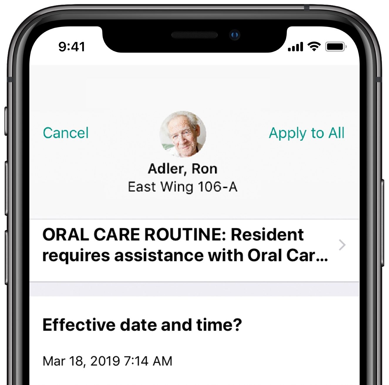 Choose, the which patients focused view upon which treating modules