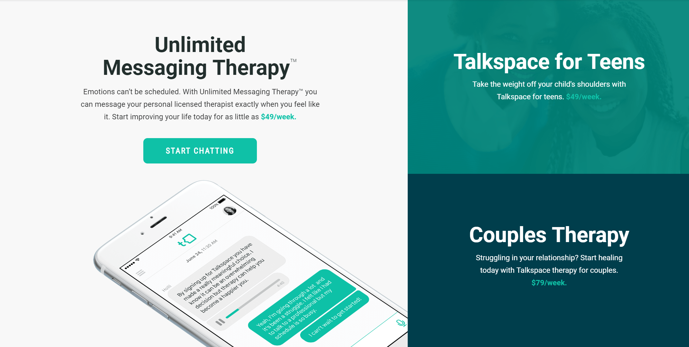 Talkspace $50M Telebehavioral Health Startup