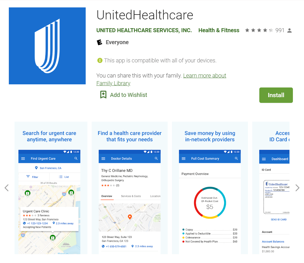 UnitedHealthcare App Telemedicine