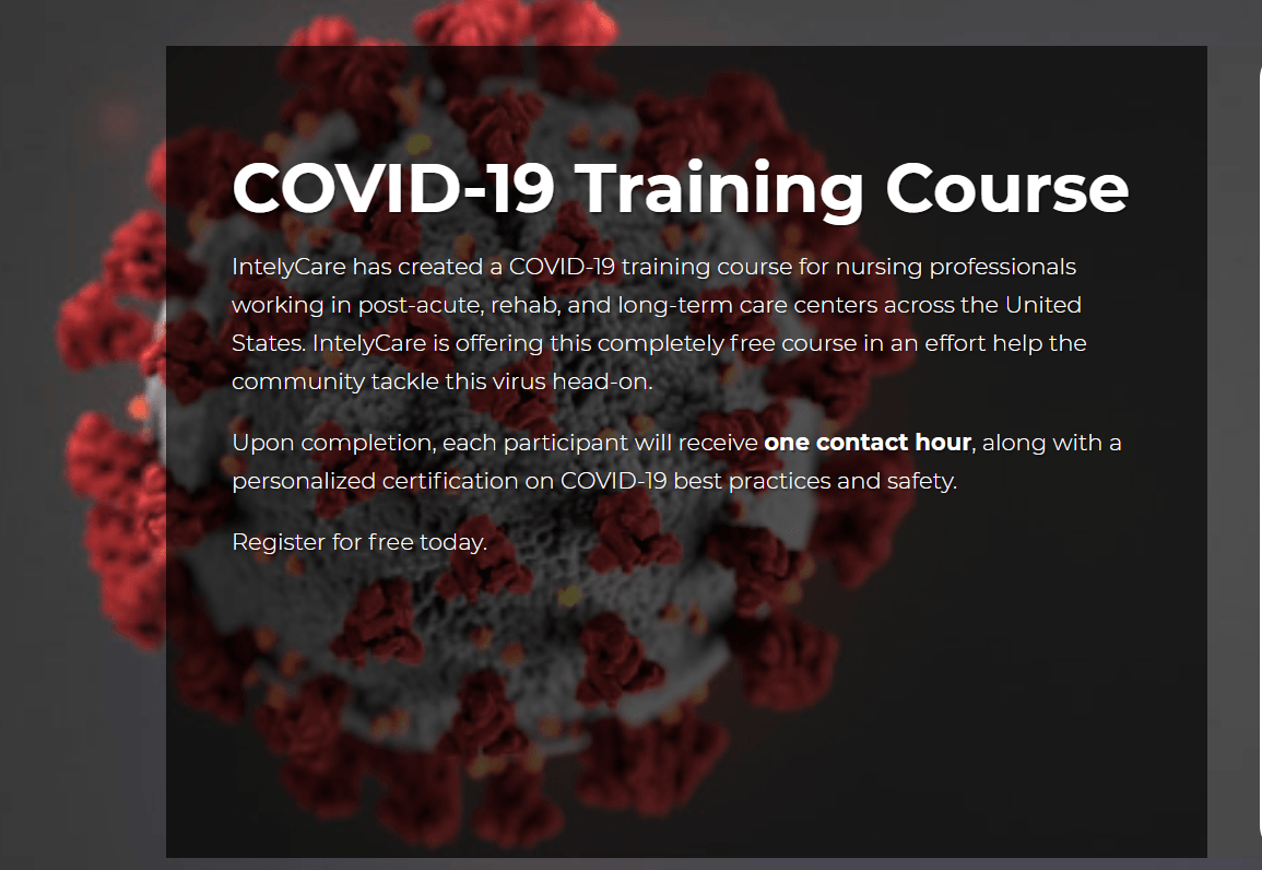 IntelyCare Launches Free COVID-19 Training for Nurses