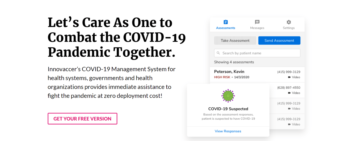 Innovaccer Launches Free COVID-19 Management System to Support Early Community-Based Triage