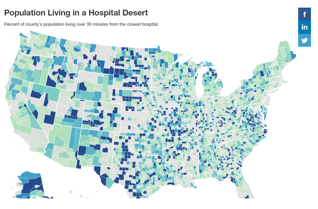 Healthcare Desserts: 80% of U.S. Lacks Adequate Access to Healthcare