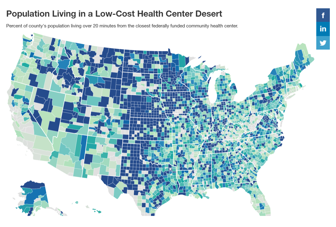 Healthcare Desserts: 80% of U.S. Lacks Adequate Access to Healthcare