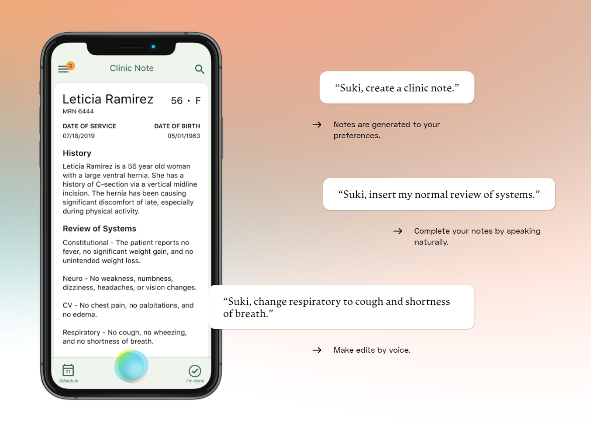 Suki Secures $55M for Voice-Enabled Clinical Assistants to Relieve Physician Burnout