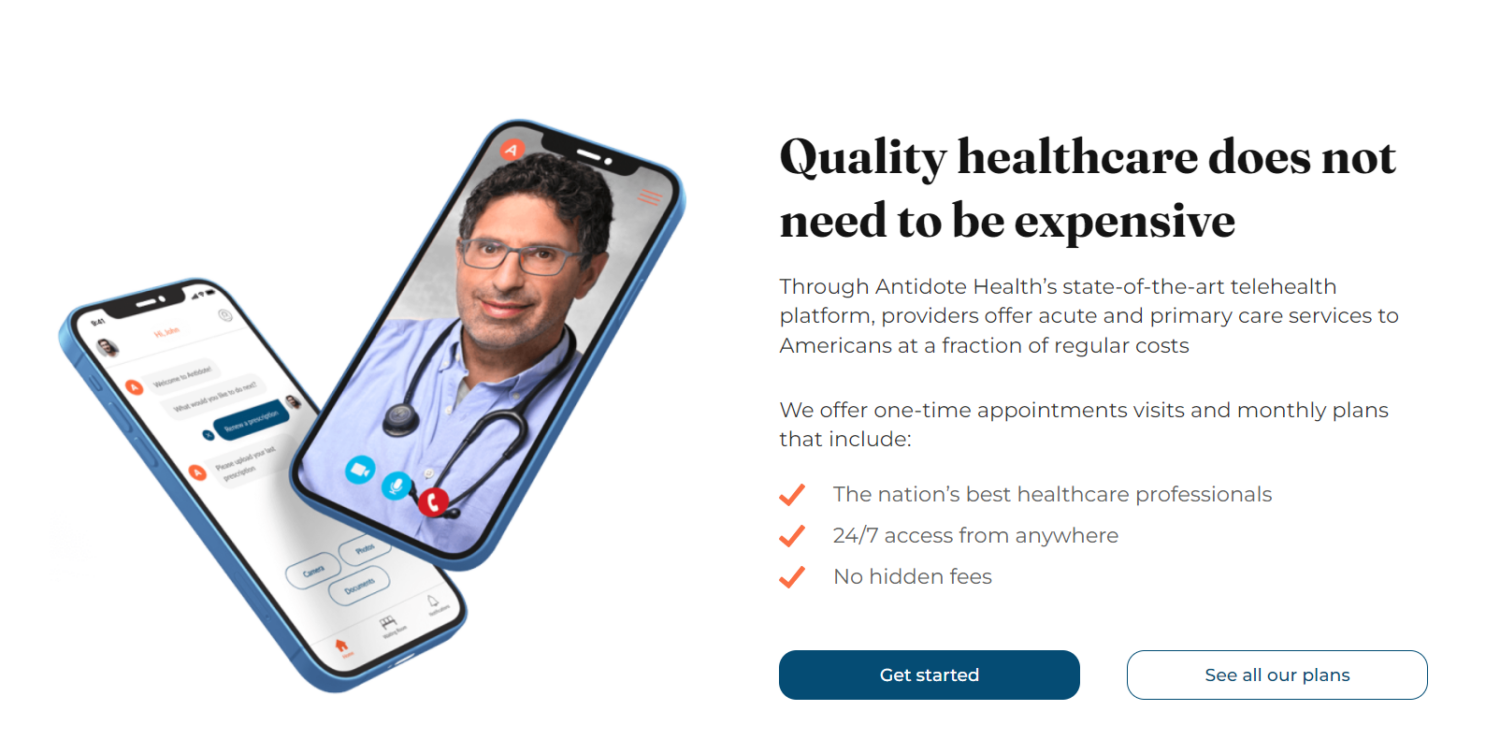 Antidote Health Secures $22M to Expand Telehealth Platform for Primary Care, Mental Health, Hypertension Care