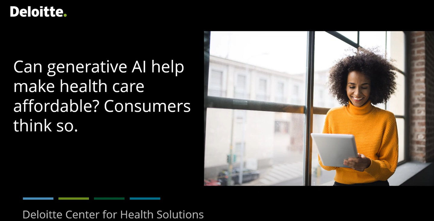 Consumers Believe Generative AI Can Revolutionize Healthcare