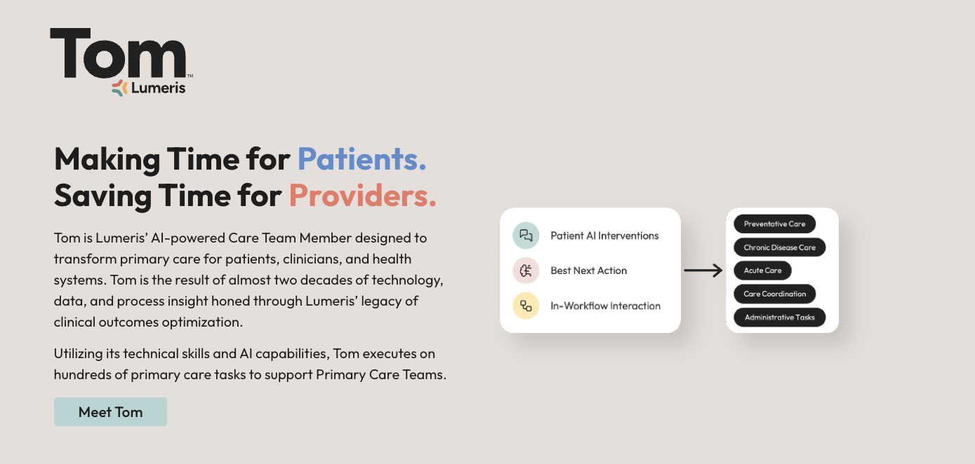 Lumeris Integrates Wolters Kluwer UpToDate into Tom™ AI Platform for Primary Care