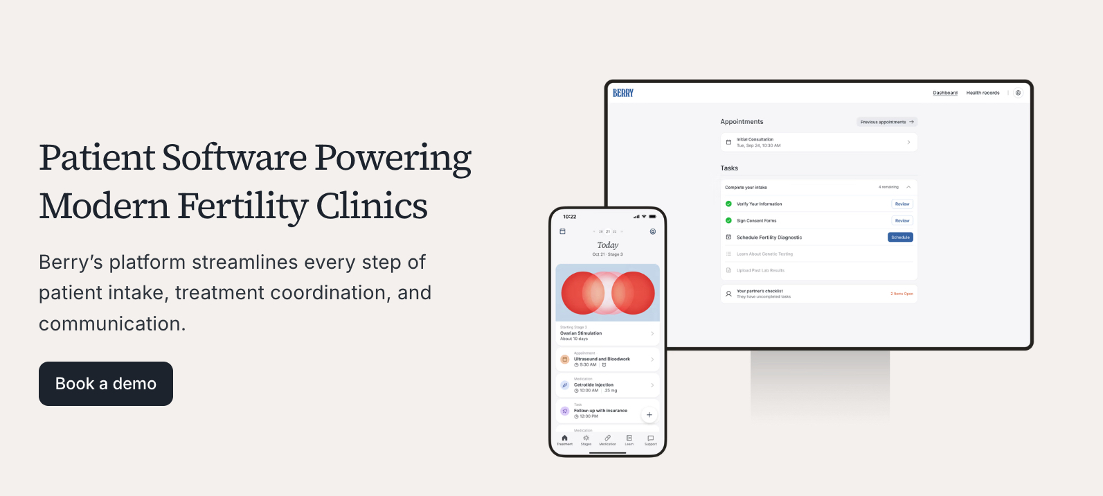 Agentic AI in Fertility: Inside Berry Fertility's Smart Compose Tool Smart Compose: Berry Fertility's Agentic AI for IVF Patient Messaging Fertility Care: Berry Fertility Unveils AI-Powered Smart Compose Fertility Care Gets Smarter: Meet Berry Fertility's New AI Assistant