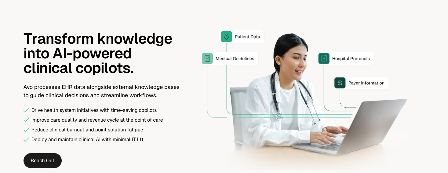 Clinical AI Platform Avo Secures $10M, Announces EBSCO DynaMed Partnership