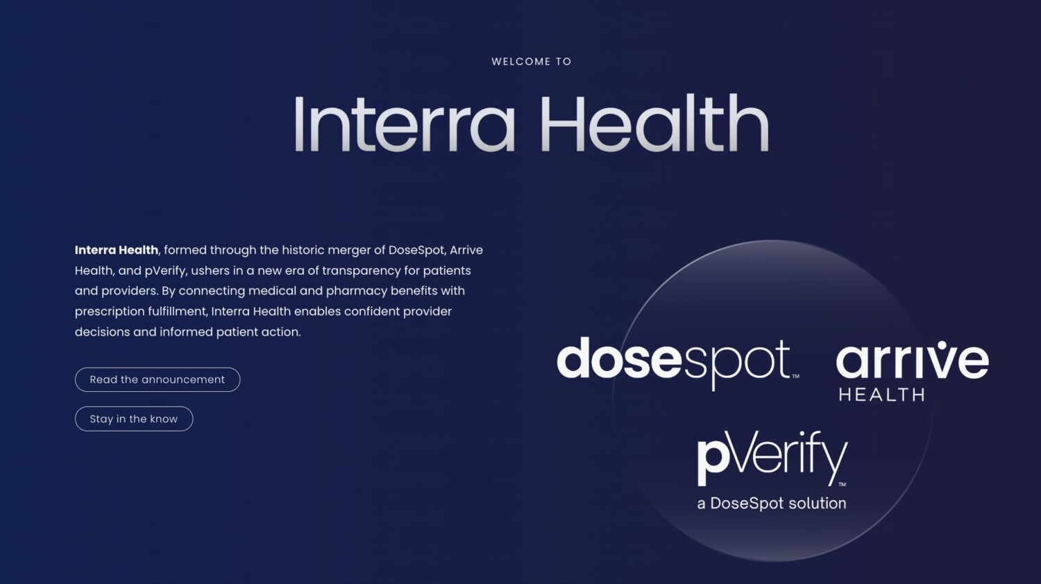 M&A: DoseSpot and Arrive Health Merge to Form Interra Health, Advancing ePrescribing Price Transparency