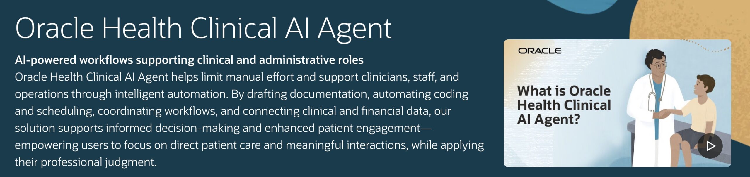 Oracle Health Clinical AI Agent Expands Note Generation to Inpatient and Emergency Settings
