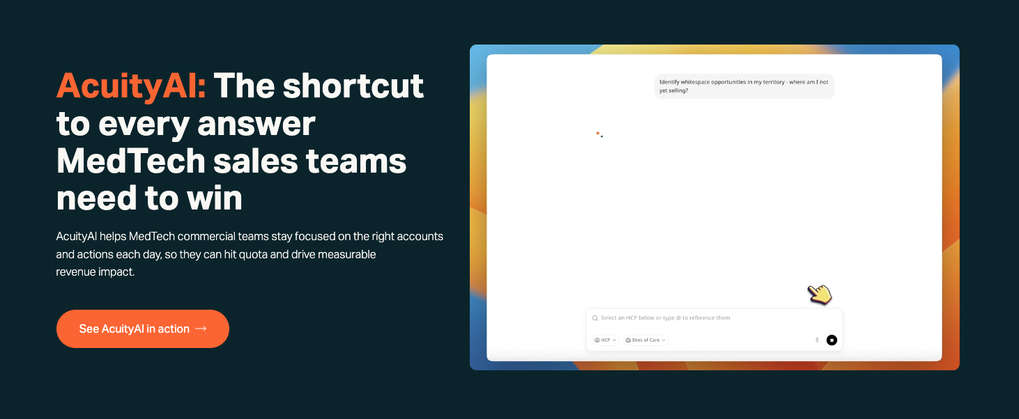 AcuityMD Secures $80M to Bring Agentic AI to MedTech Sales