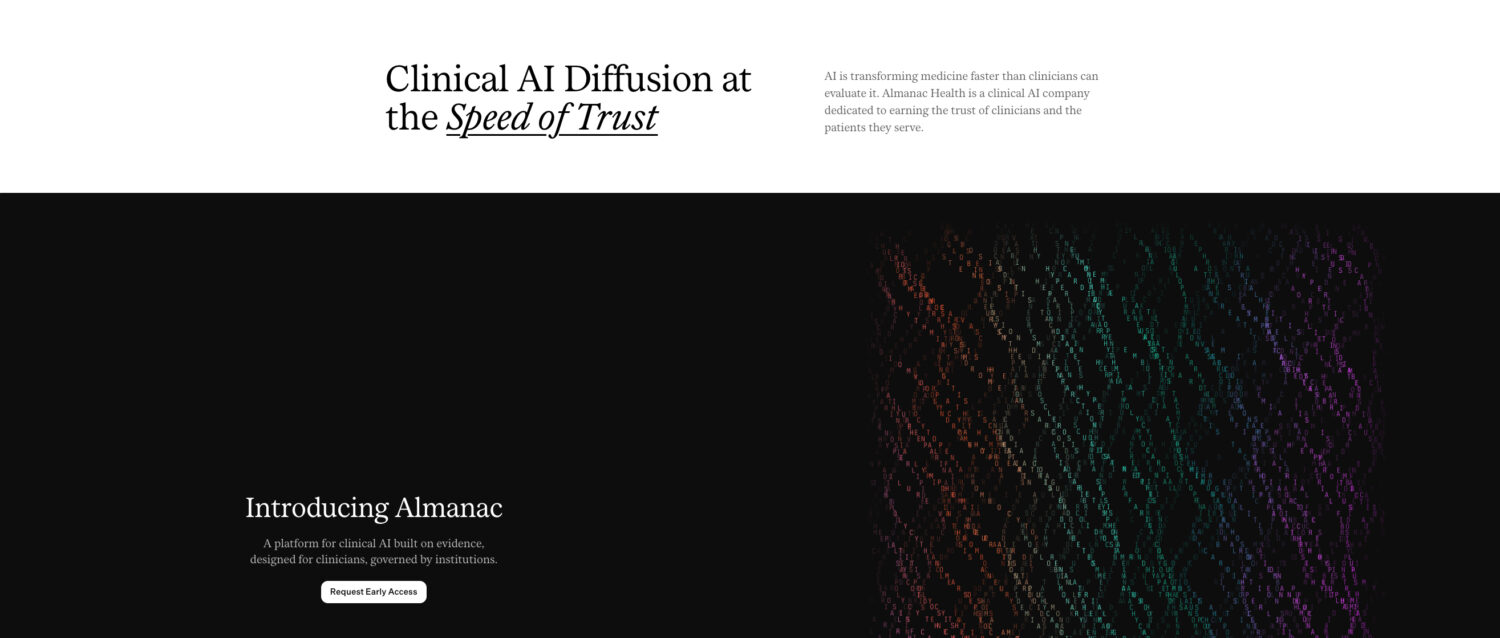 Almanac Health Launches with $10M to Scale Research-Validated Clinical AI for Point-of-Care Support