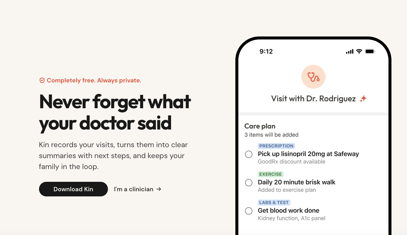 Kin Health Raises $9M to Launch Free Conversational App for Patients