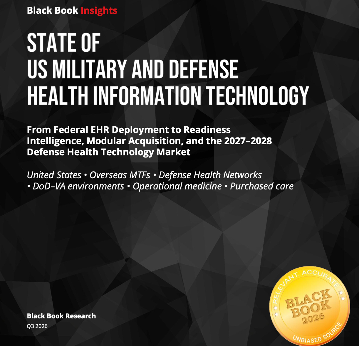 Black Book Research Releases 2026 State of U.S. Military and Defense Health IT Report