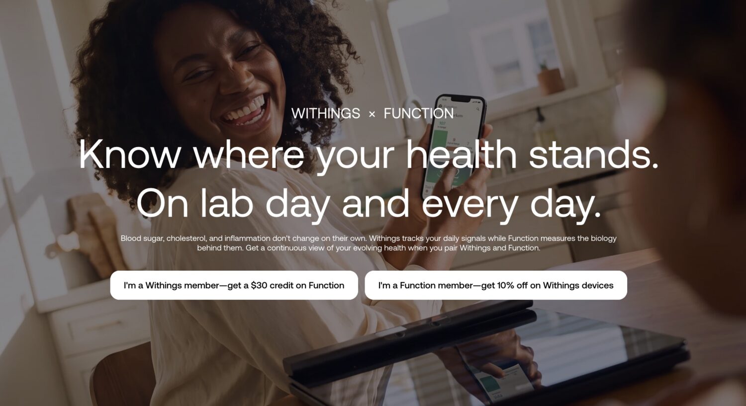 Withings and Function Partner to Fuse 160+ Biomarkers with Daily Home Biometrics